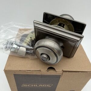 Schlage P517-212 Nickel Andover W/ Addison Trim, Privacy Door Knob